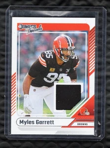 2024 Donruss Threads Myles Garrett #DTH-MGA Cleveland Browns NFL Football Patch - Picture 1 of 2