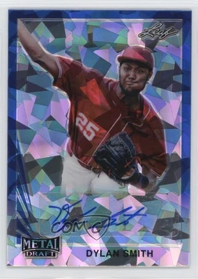 2021 Leaf Metal Draft 1990 Leaf Auto Blue Crystals /15 Dylan Smith #LA-DS1 Auto - Image 1 of 2