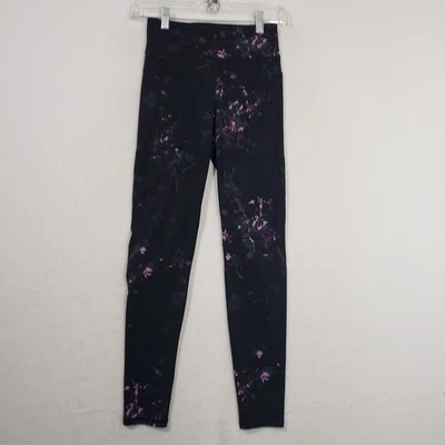 Leggings sudorosos Betty gravedad cero para mujer talla XS negro margarita floral longitud completa Foto 1 de 4