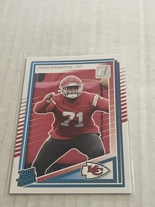 2025 Donruss Josh Simmons Rated Rookie Base Chiefs - Picture 1 of 2