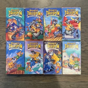 VINTAGE Disney’s TaleSpin VHS Tapes Movies Lot Bundle 1-8 Tale Spin Tailspin - Picture 1 of 2