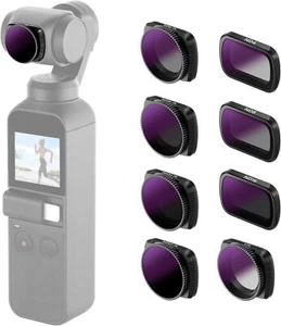 NEEWER Magnetic Lens Filter Kit for DJI Osmo Pocket - 8 Pieces ND4 ND8 ND16 CPL - Picture 1 of 9