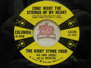 Kirby Stone Four – Zing! Went The Strings Of My Heart /Let's Do, 45 RPM EX (28A) - Picture 1 of 2