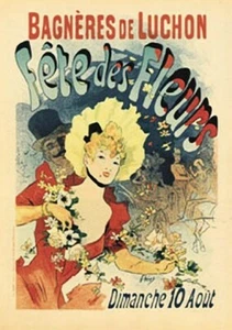 JULES CHERET POSTER Fetes des Fleurs 16X20 - Picture 1 of 1