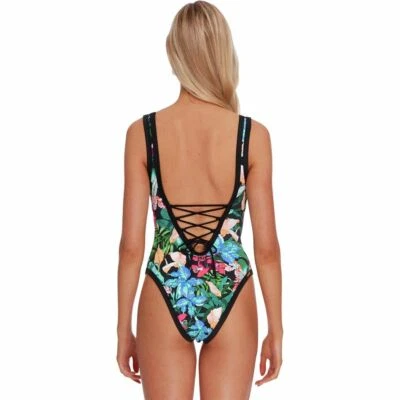 BODY GLOVE SELVA ROCKY RIBBED ONE-PIECE SWIMSUIT (M) NWT — 第 1/3 张图片