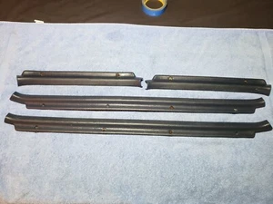 90-95 TOYOTA 4RUNNER LOWER DOOR SILL TRIM SCUFF PLATES MOULDING BLUE FULL SET OE - Foto 1 di 8