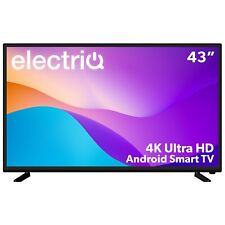 electriQ 43 Inch Android Smart HDR 4K Ultra HD LED TV Freeview HD 3 HDMI