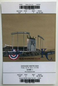 Boleto de los Chicago White Sox vs Kansas City Royals 2014 4/4/14 ¡Día de apertura! - Imagen 1 de 1