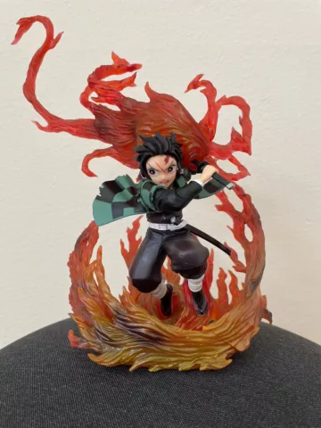 Demon Slayer Kamado Tanjiro Sun breathing Figure Anime Statue Collection Model Cover