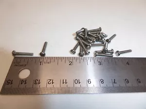 4-40 x 5/8" Pan Head Slotted Machine Screw SS 18-8 VINTAGE USA Made Qty 25 - Picture 1 of 3