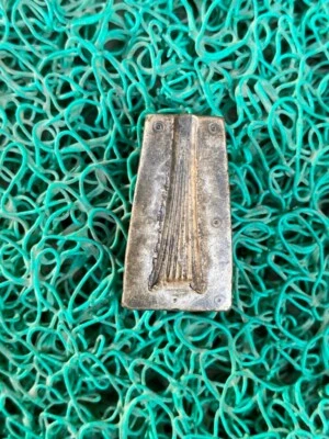 Ancient Old Bronze Hand Carved Rare Beautiful Design Figured Jewelry Mold Die - Image 1 of 4