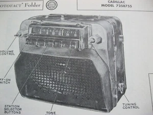 Cadillac 7258755 1950 radio fotofact - Imagen 1 de 1