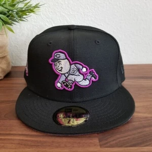 Black Cincinnati Reds Lavender Bottom 2003 Inaugural Season Hat Size 7 3/8 - Picture 1 of 6