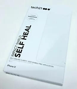 Tech21 Impact Easy Fit Shield SelfHeal Screen Protector for iPhone X/Xs/7/8/Plus - Picture 1 of 12