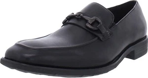 Kenneth Cole REACTION Relay Flex Bit Loafer Men Shoe Size 7 Black Leather - Picture 1 of 8