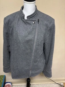 Women's Banana Republic Mario Bellucci wool blend coat, lined, XL - Picture 1 of 12