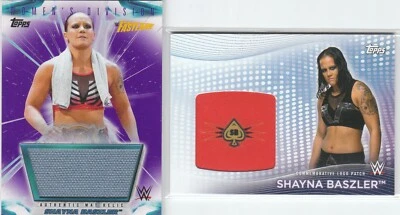2021 TOPPS WWE WOMEN'S DIVISION SUPERSTAR LOGO PATCH SHAYNA BASZLER + RELIC  - Image 1 of 2