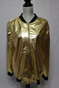 Suit Yourself Costume Company Gold Rap Jacket Sz L Unisex - Picture 1 of 6
