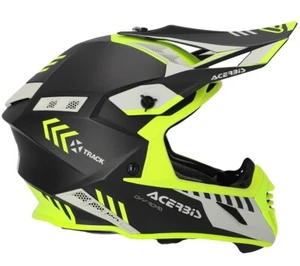 CASCO FIBRA HELMET MOTO CROSS ACERBIS X-TRACK MIPS 2206 GIALLO FLUO NERO TG L - Picture 1 of 6