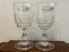 Vintage French Luminarc Bride And Groom Glasses Wedding Gift