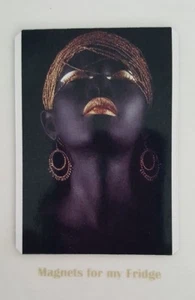 BLACK & GOLD ART / PHOTOGRAPHY FRIDGE MAGNET - M536 - Picture 1 of 1