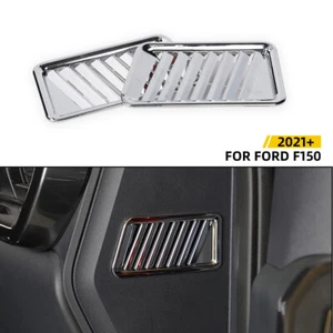 Center Console Side Air Vent Outlet Cover Trim Decor For Ford F150 2021+ Chrome - Imagen 1 de 9