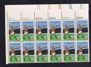 USA 1980 Summer Olympics in Moscow-Javelin, MNH UL pane of 12, sc#1790 - Picture 1 of 1
