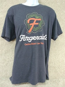 Fitzgerald’s Casino Las Vegas Graphic T-Shirt Gray Unisex No Size Tag - Picture 1 of 10