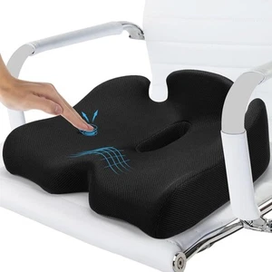 X Large Seat Cushion - Office Chair Cushion for Long Sitting - Memory Foam Ch... - Picture 1 of 8