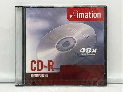 Imation CD-R Media 48x 700MB 80min Jewel Case (1-Pack) Factory Sealed New - Image 1 of 2