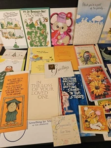 86 NOS Vintage MCM unbenutzt alle Anlässe Grußkarten 60er 70er 80er - Bild 1 von 11