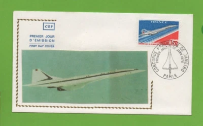 FDC 1976 - Plane Concorde - Linkage Paris-Rio de Janeiro ( Ref. 9078) - Image 1 of 2