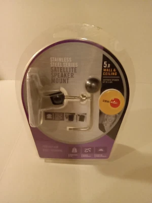 OmniMount 5.0 Wall & Ceiling Stainless Steel Series Satellite Speaker Mount - Image 1 of 4
