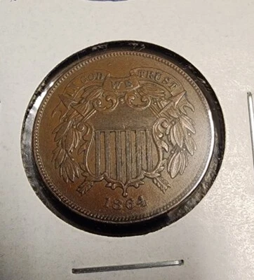 1864 two cent piece - Image 1 of 4