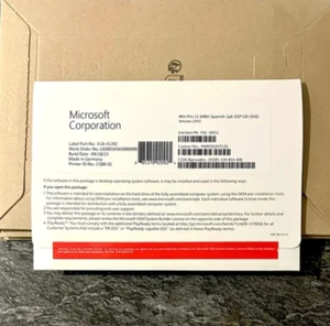 Microsoft Windows 11 Pro 64Bit Español OEM COA DVD Professional - Imagen 1 de 2