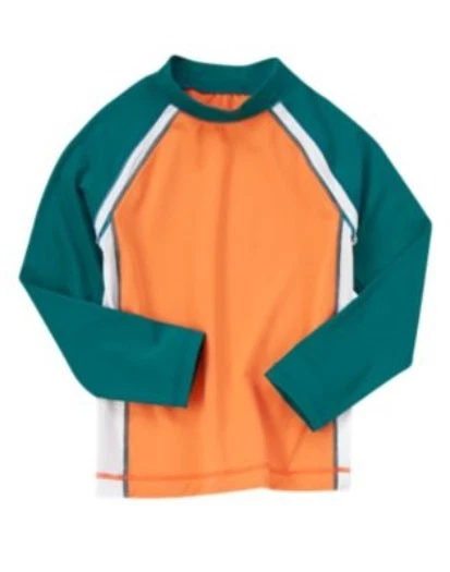 GYMBOREE NARANJA BRILLANTE Y PLAYERO L/S RASHGUARD 5 6 8 NUEVO CON ETIQUETAS Foto 1 de 1
