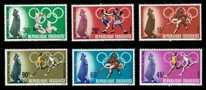 Togo, #650-53, C95-96 Mexico 1968 Olimpics full set, 6v, MNH - Picture 1 of 1