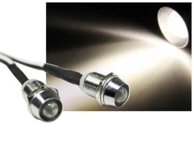 LED Spot Schraube Strahler Edelstahl 12V superhell 10000mcd warmweiss - Bild 1 von 4