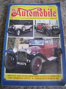 THE AUTOMOBILE APR 1985 LANCIA LAMBDA SPORTING STUTZ STRAIGHT-8 HORCH 351 - Picture 1 of 3