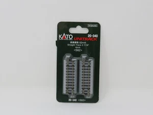 Kato Unitrack 20-040 Straight Track 2 7/16" 62mm 4 pcs for N Scale Model Trains - Picture 1 of 3
