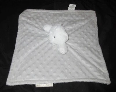 Manta de seguridad Lovey Minky Soft Mantas & Beyond azul punto blanco oso de felpa Foto 1 de 4