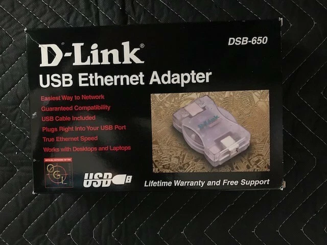 D-Link DSB-650 USB Ethernet Adapter NEW IN BOX  - Image 1 of 1
