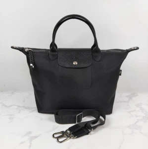 Bolso de Hombro Longchamp Le Pliage Energy Bolso de 2 Vías M Negro Outlet de JAPÓN - Imagen 1 de 12