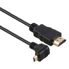 30cm 4K HDMI Male to Micro HDMI Reverse Angled Male Gold-plated Connector Adapte