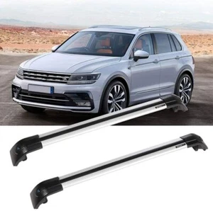 Scaffalature Rotaia Tetto Carrier Barra Traversa Adatta per 2010-2016 Volkswagen Tiguan - Foto 1 di 8