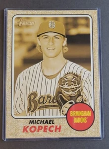 Michael Kopech 2017 Heritage Minors Gold 5x7 Prospect RC #2/10 Rare Rookie #153 - Picture 1 of 5