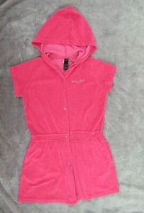 **Baby Phat Short Sleeve Hooded Snap Swim Bath Robe Girls Size 16 - Picture 1 of 11