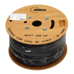 240UF Coax 1000' foot Spool reel RFC240UF Cinta240 LMR240UF Shireen ultraflex - Picture 1 of 2