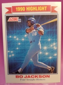 1991 Puntuación 1990 Highlight Bo Jackson #420 Kansas City Royals - Imagen 1 de 2
