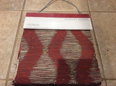 ROBERT ALLEN Henna Color Library Wovens Fabric Sample Book #51 Different Fabrics - Image 1 of 4